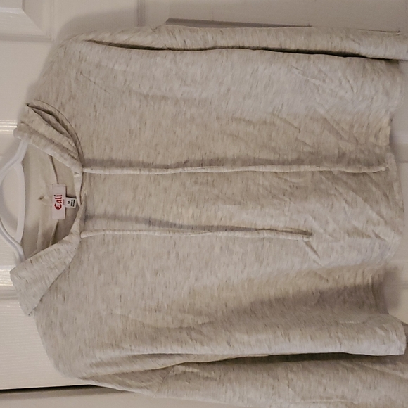 Gray Cropped Sweatshirt - Picture 7 of 10